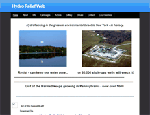 Tablet Screenshot of hydrorelief.org